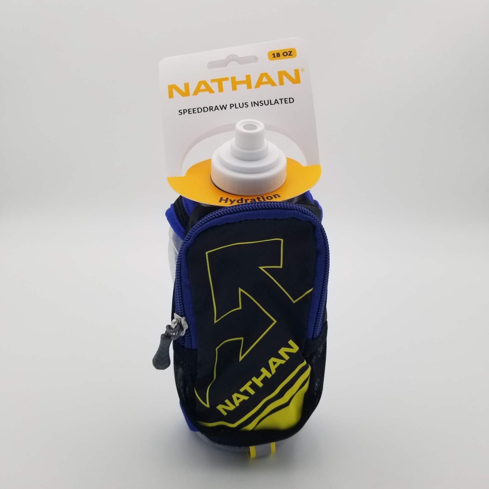 NWT Nathan 18oz / 532mL Speeddraw Plus Insulated Water Bottle w/ Zip Pocket