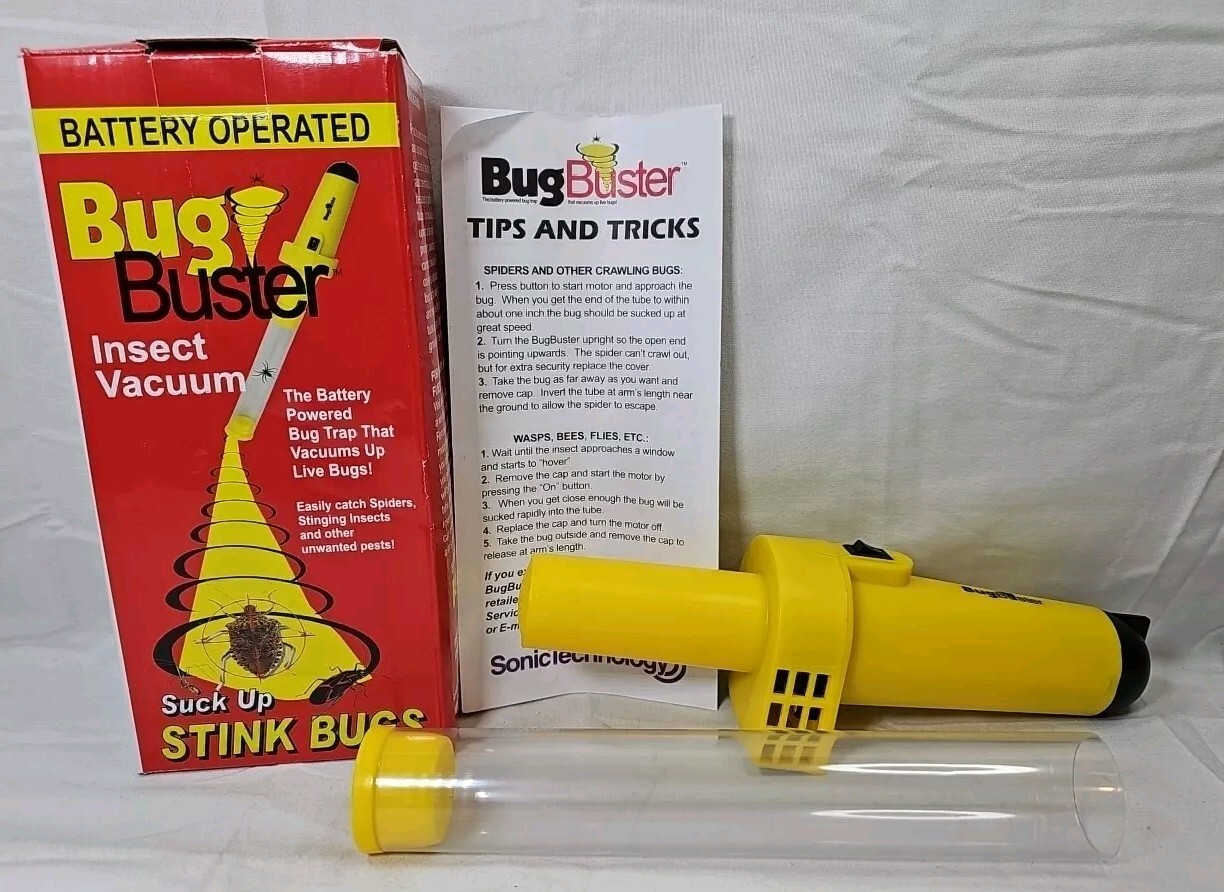Sonic Technology Bug Buster, Battery Operated No Harm Bug Vac *Tested Working*!!