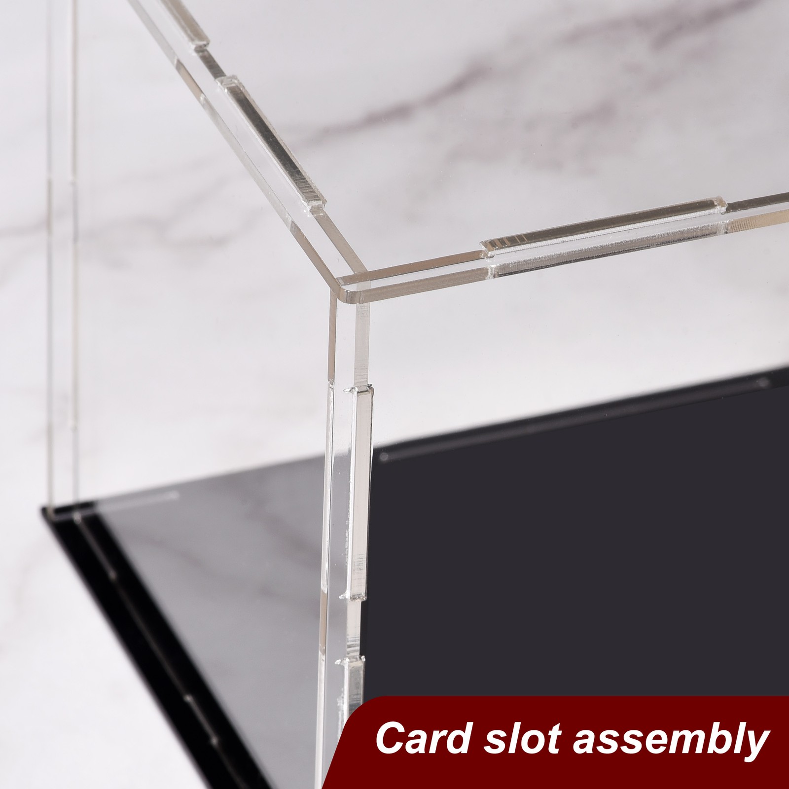 1Pcs Acrylic Clear Display Case Box Dustproof Protection Showcase 30x15x15cm