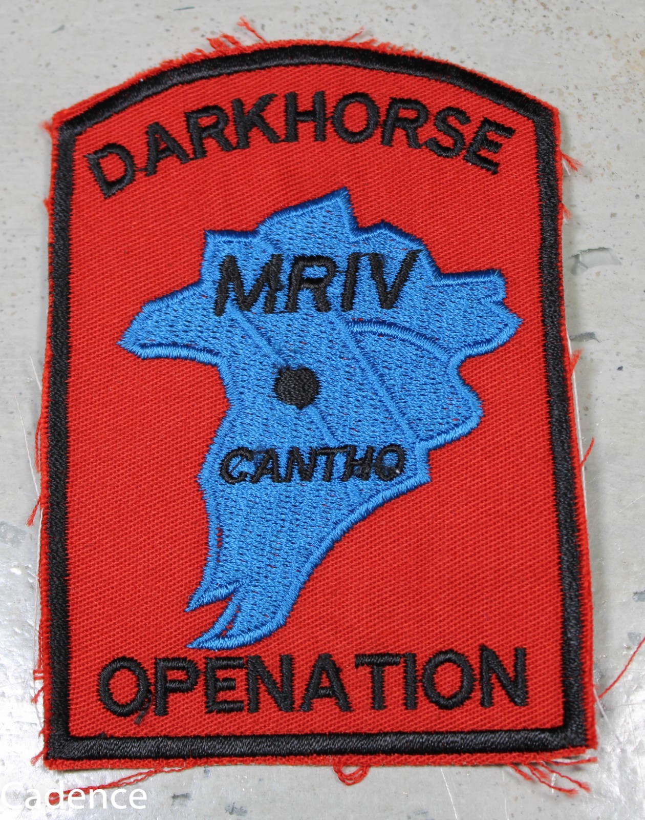 US Vietnam C Troop 16th Cavalry Regt Darkhorse Openation Cantho Repro Patch B620
