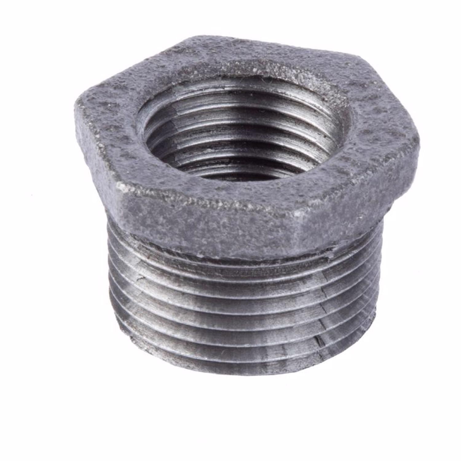 BK Products 521-976HN Black Malleable Iron Hex Bushing 1.5 in. MPTx1.25 in. FPT