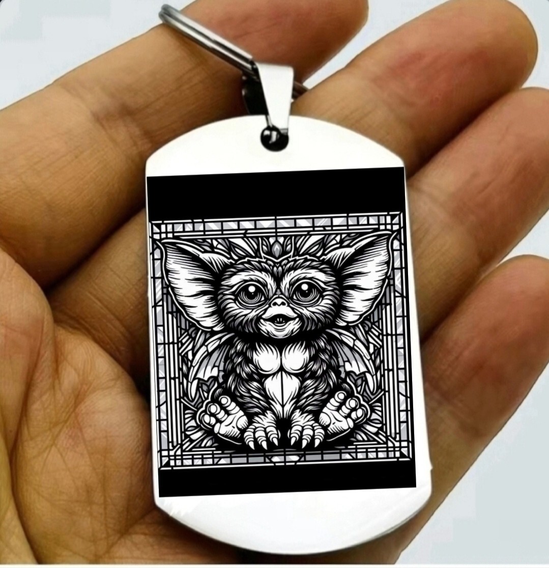 Baby Grimlins Hot Art Steel Keychain