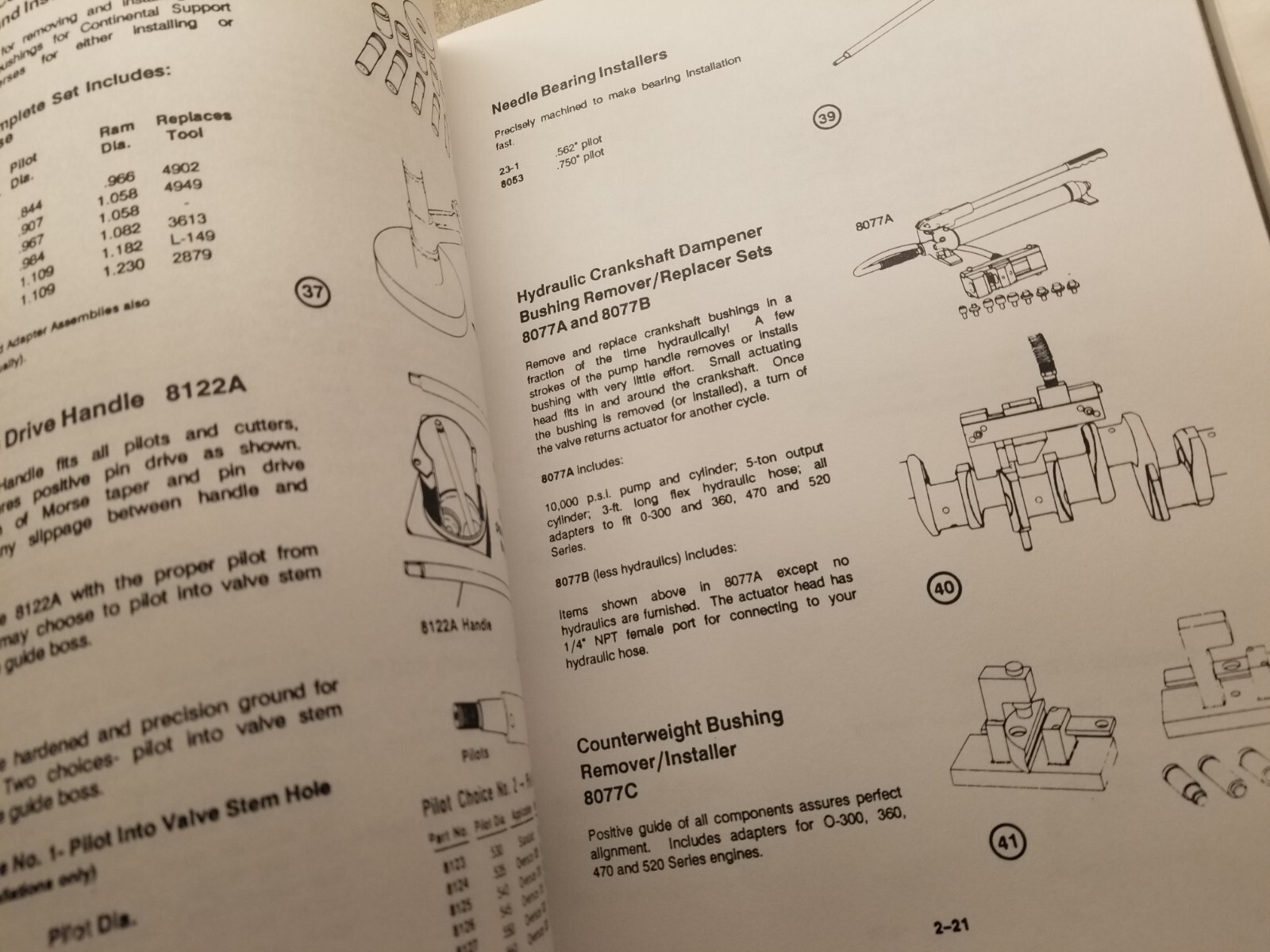 90s Continental Aircraft Engine Operator Installation Maintenance Manuals 10-550