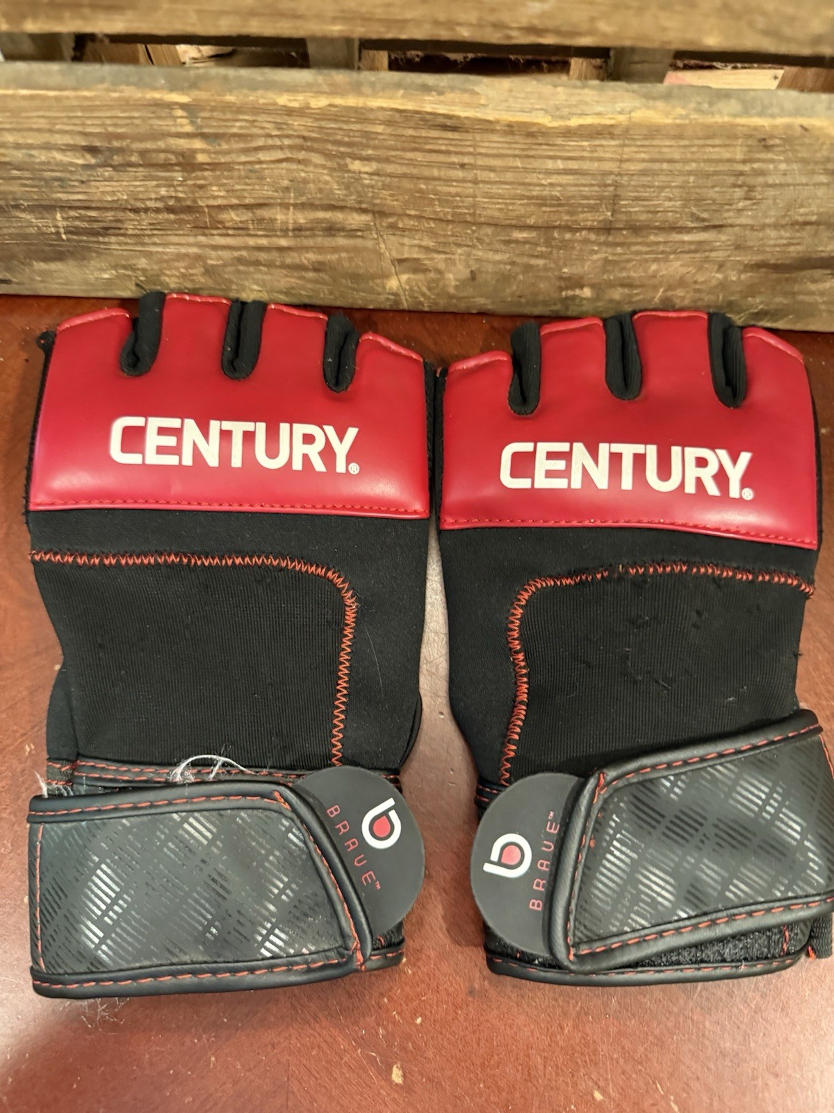 Century Brave MMA Competition Gloves, Black/Red
