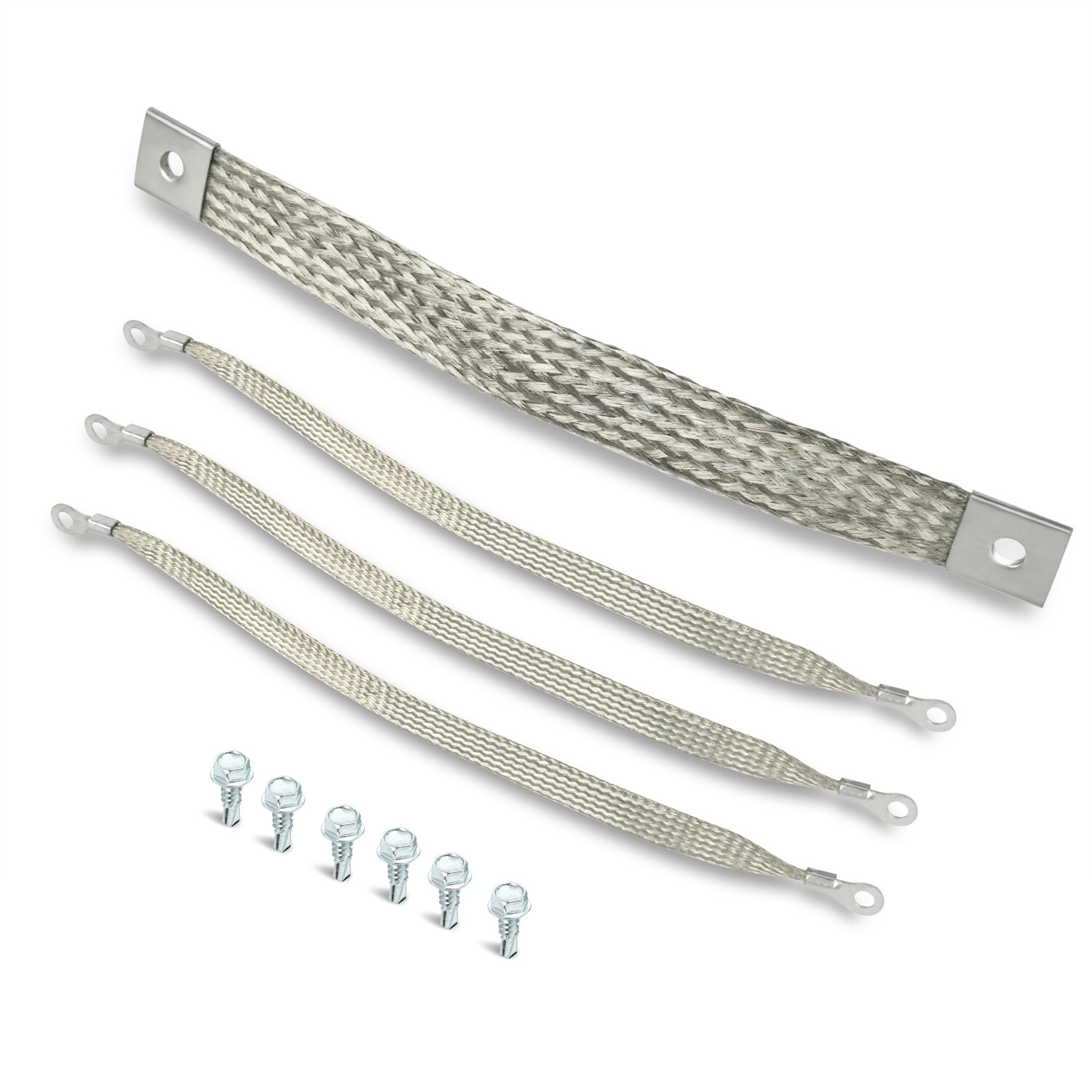 40140 Engine Braided Ground Strap Kit Set of 4