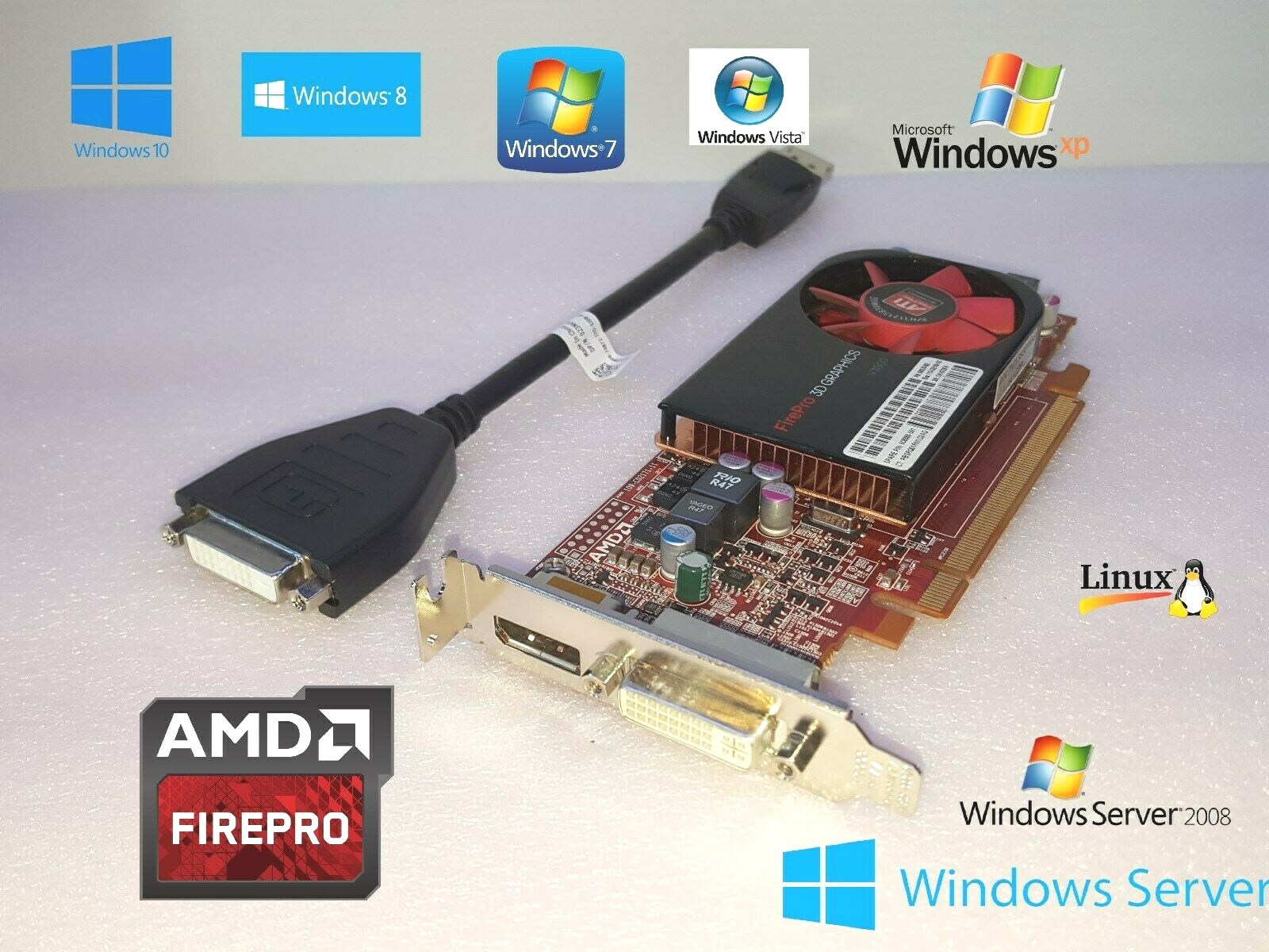 Acer Aspire AX1200 AX3950 X1300 X1700 FirePro Professional Series Video Card