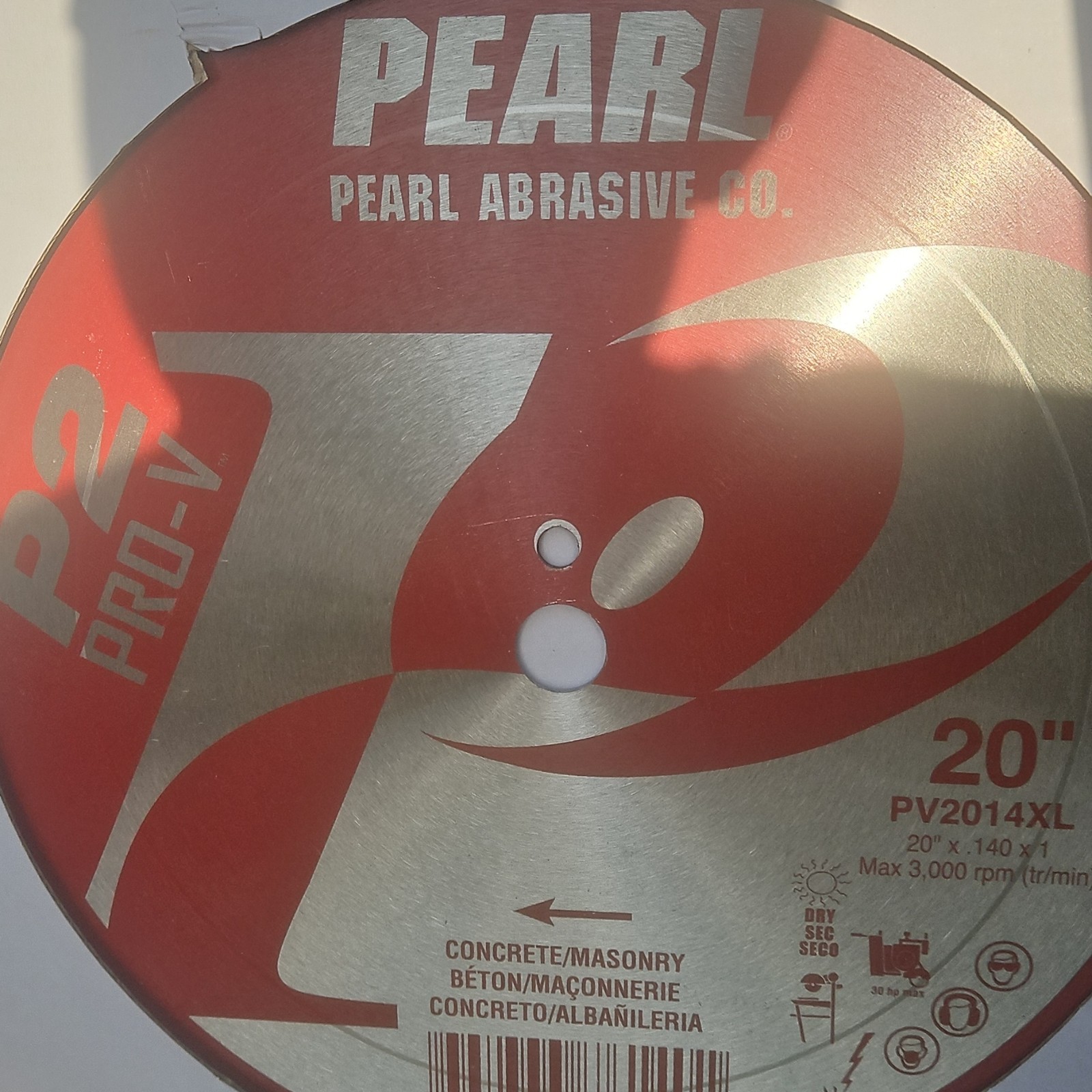 Pearl Abrasive Co. P2 PRO-V 20" Diamond Saw Blade for Concrete, Masonry PV2014XL