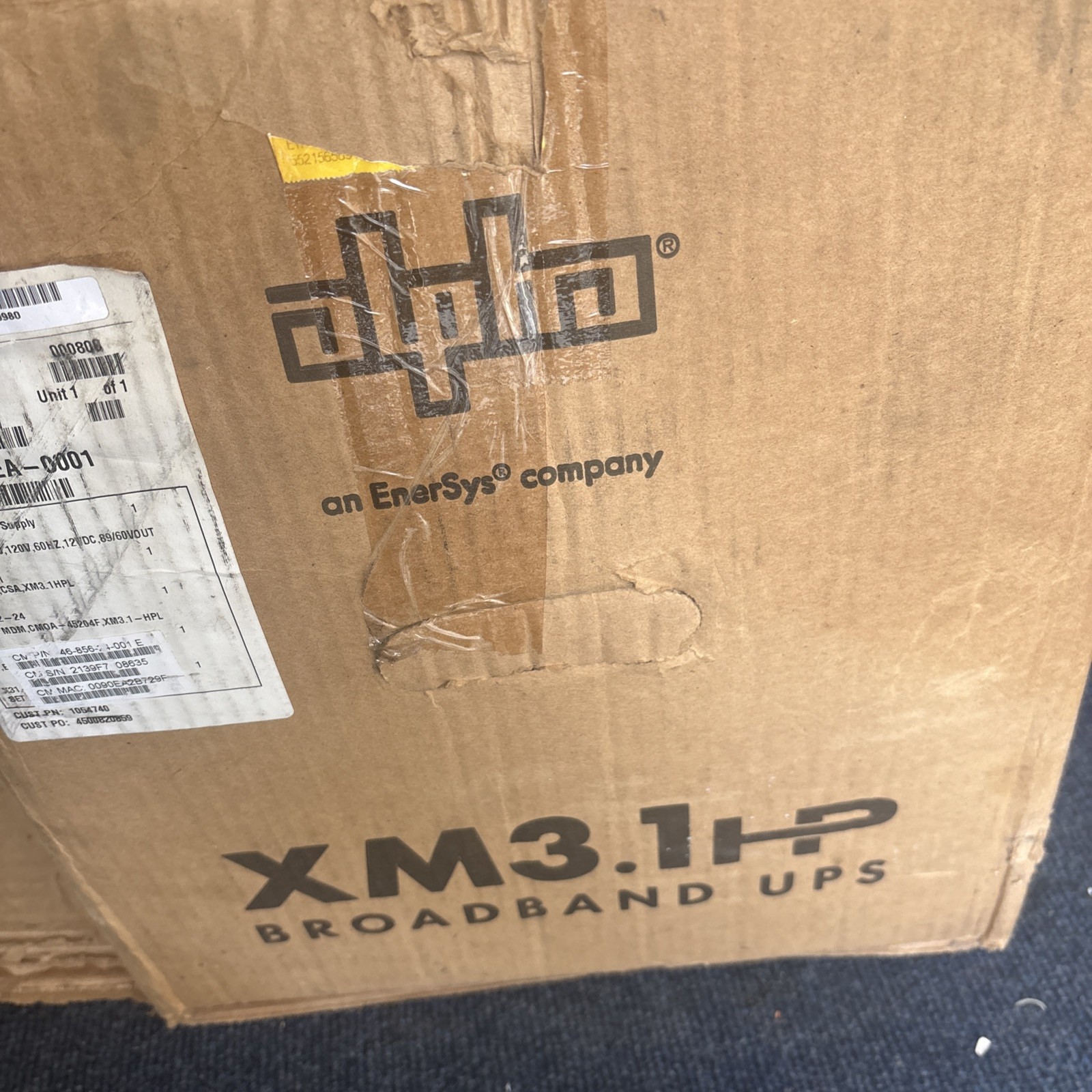 ALPHA XM3.1 905-HP  Broadband UPS Uninterruptible Power Supply DOCSIS 3.1