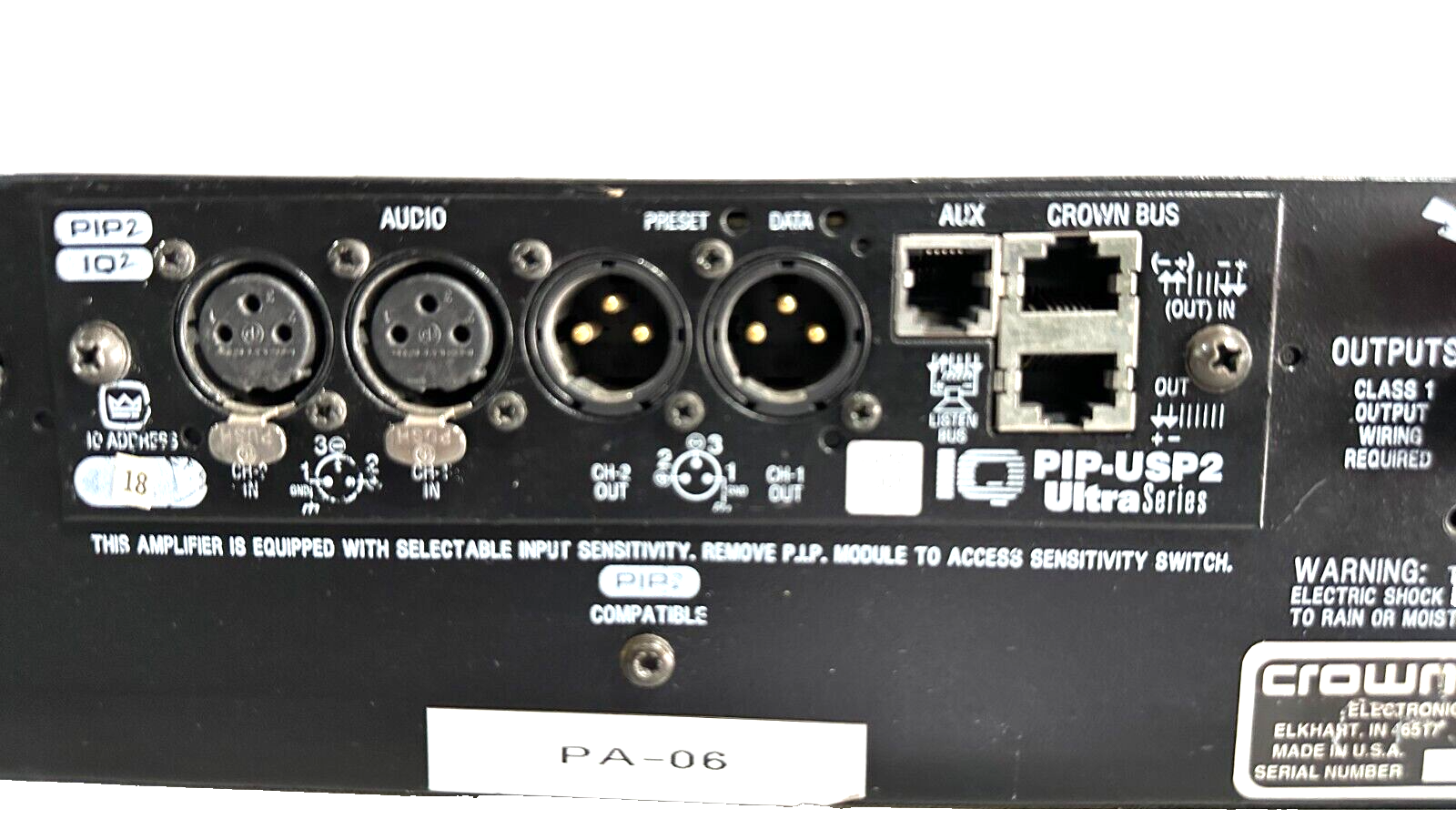Crown Macro-Tech 2402 Power Amp (One) THS