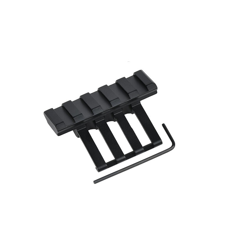 Tactical 45 Degree Offset Rail Red Dot Sight Picatinny Weaver Mount Set