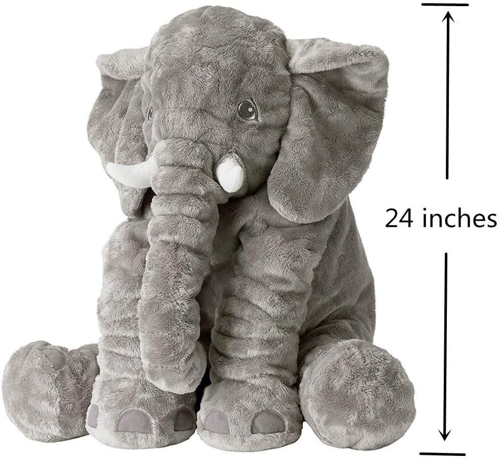 Giant Elephant Stuffed Animals Oversized 24 Inch Large Stuffed Elephant Pillo...
