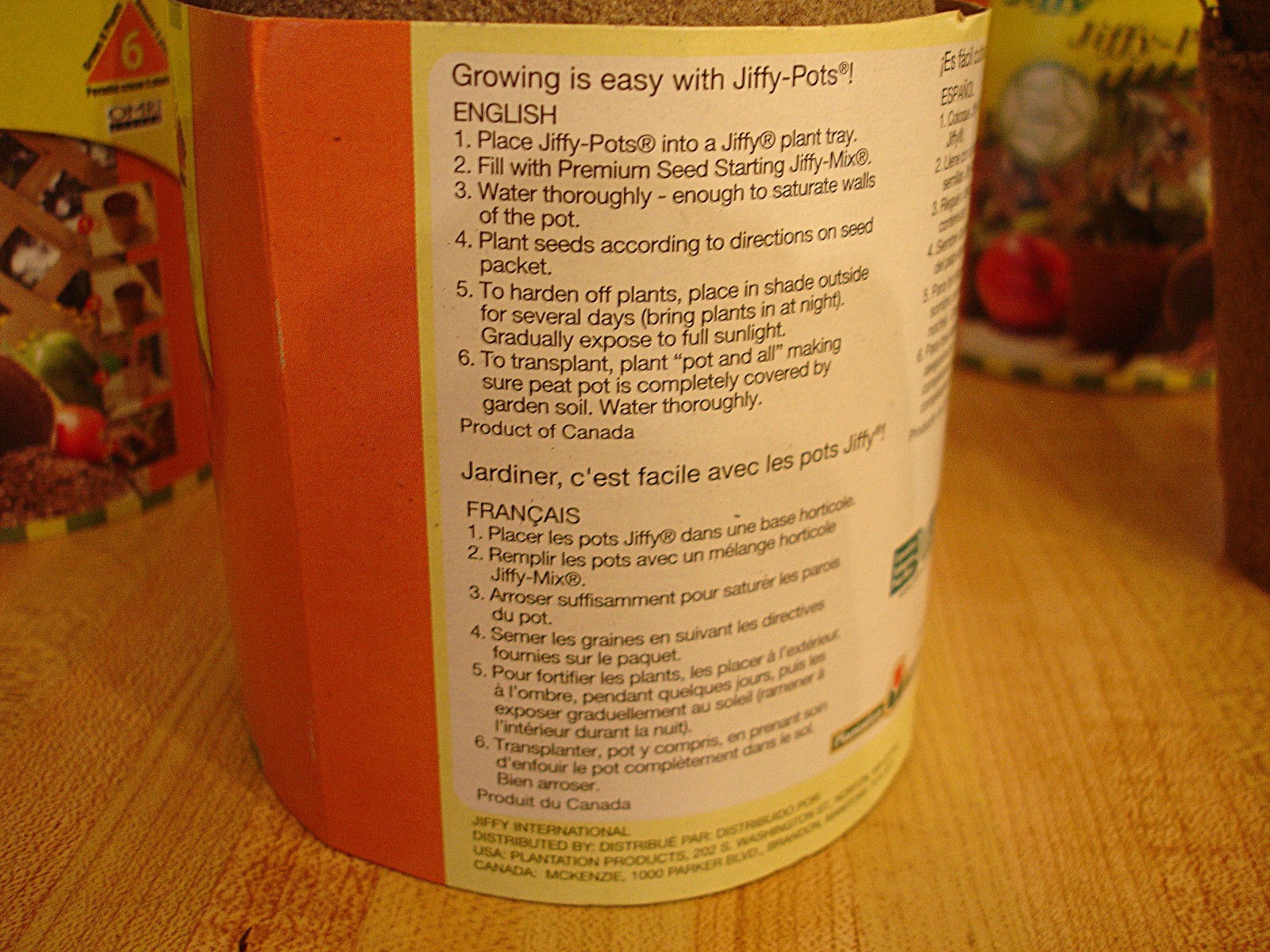 Jiffy 4 Inch Round Peat Pots Seed Starting Growing 34 pots total Biodegradable