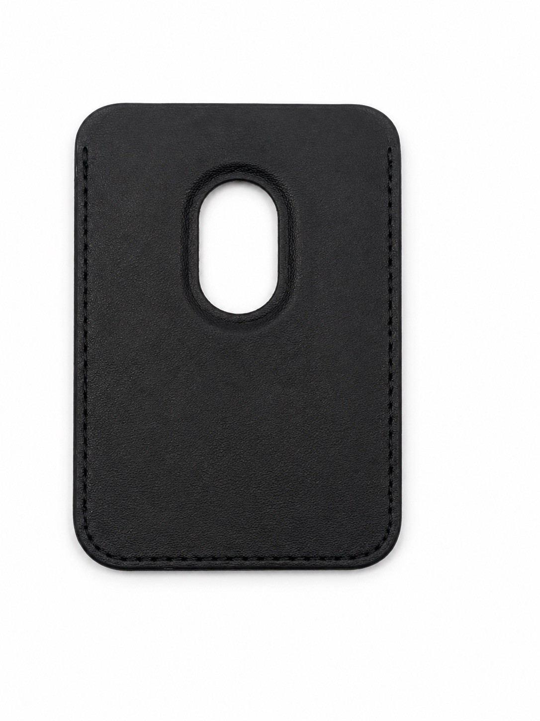 Leather MagSafe Wallet Case for iPhone, Black, Magnetic Cell Phone Accessory