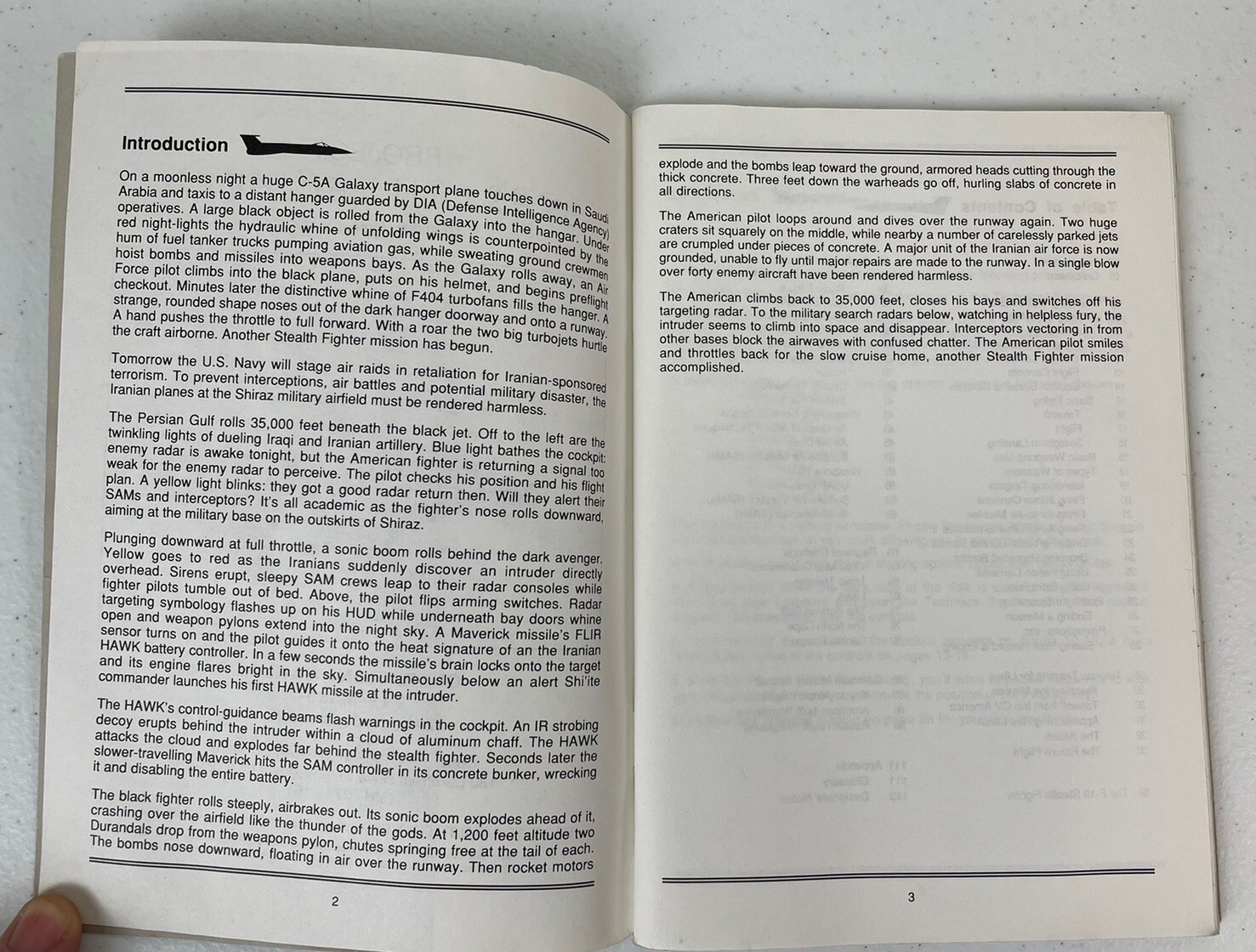Vintage Microprose Project Stealth Fighter Manual Commodore 64 (1987) Video Game