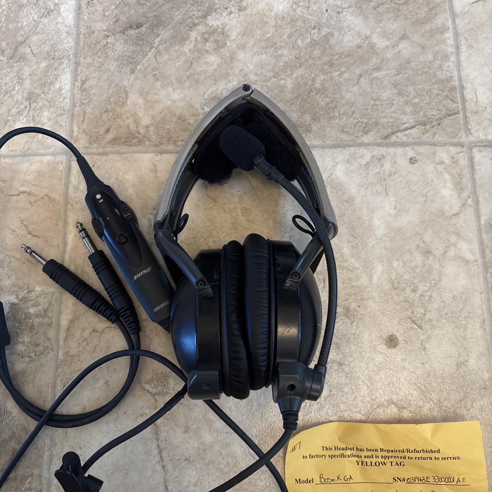 Bose X Aviation A10 Dual GA Plugs Headset AHX-32-01
