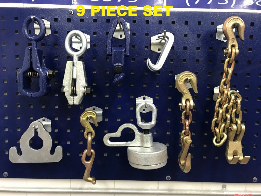 AUTO BODY FRAME MACHINE 9 PIECE TOOLS AND CLAMP CHAIN SET COMBO DEAL MUST HAVE