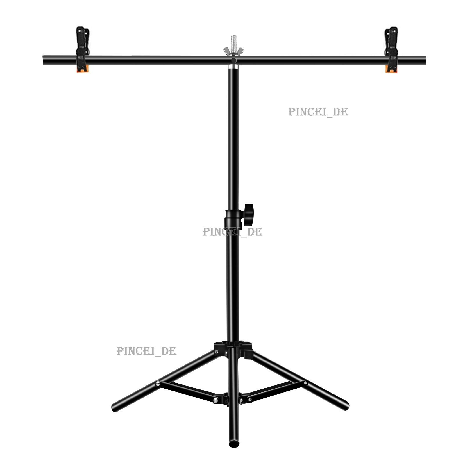PU3054B 67CM/26.7" T-Shaped Photo Studio Background Stand Backdrop Stand w/Clip