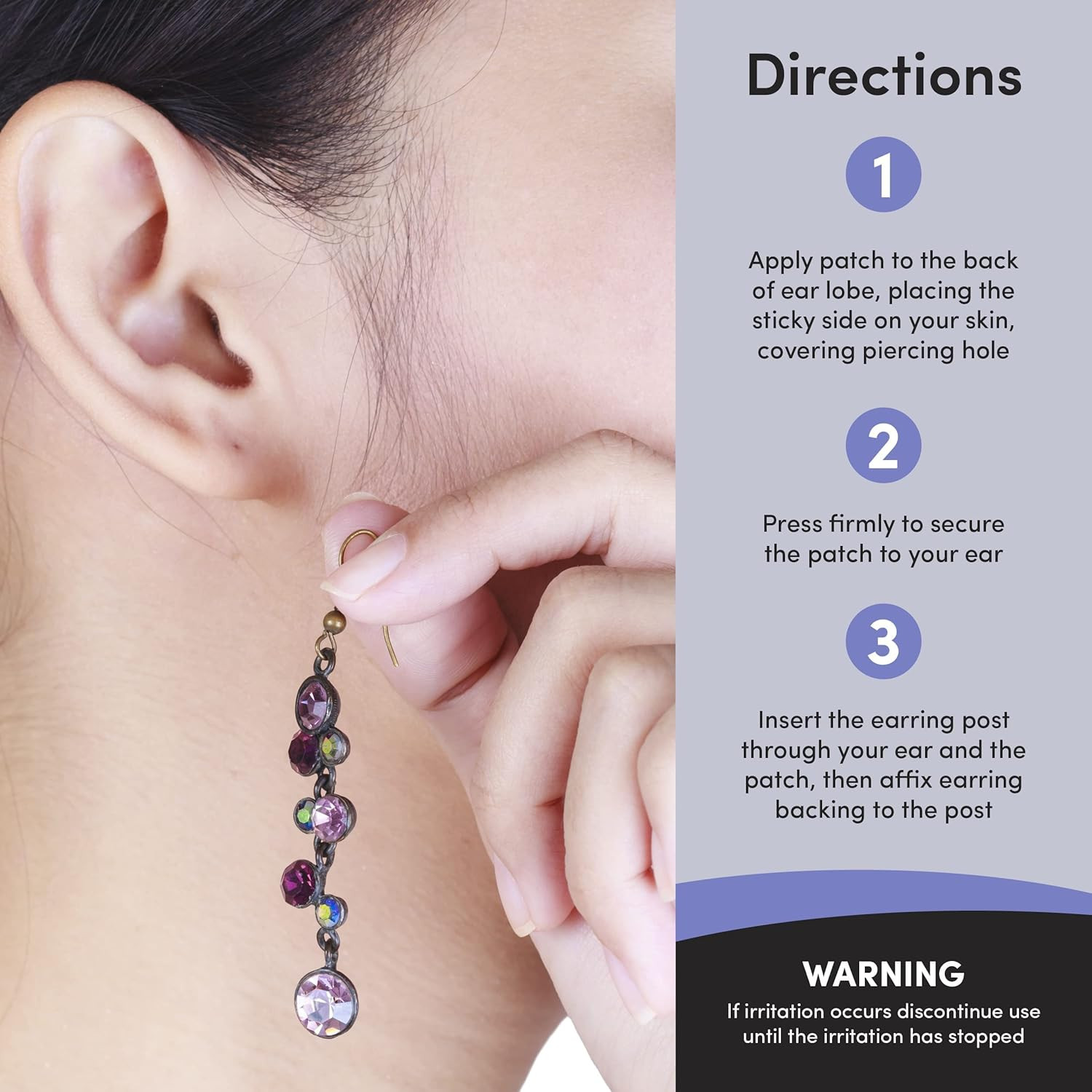 Lobe Miracle- Clear Earring Support Patches - Earring Backs for Droopy Ears - Ea