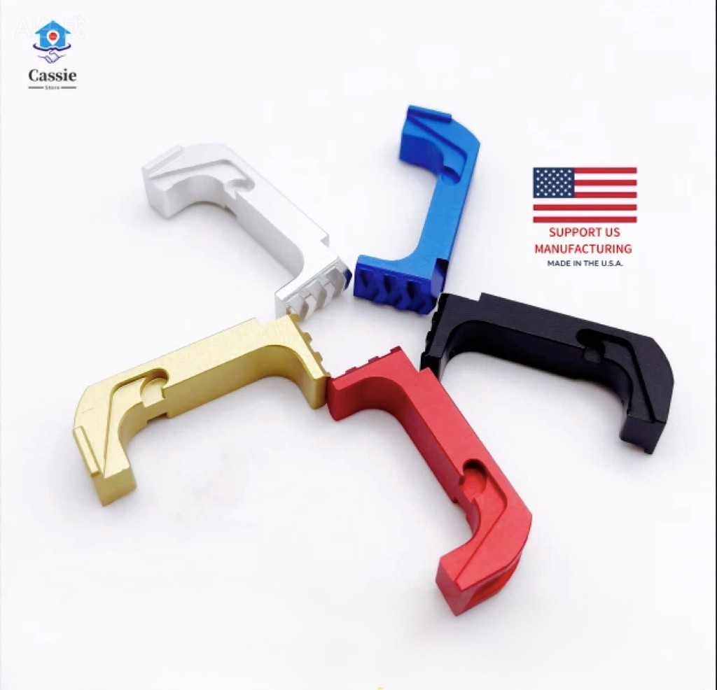 Extended Mag Release for GIock GEN4/5 Fit 17-39 Gold Red Black Silver Blue