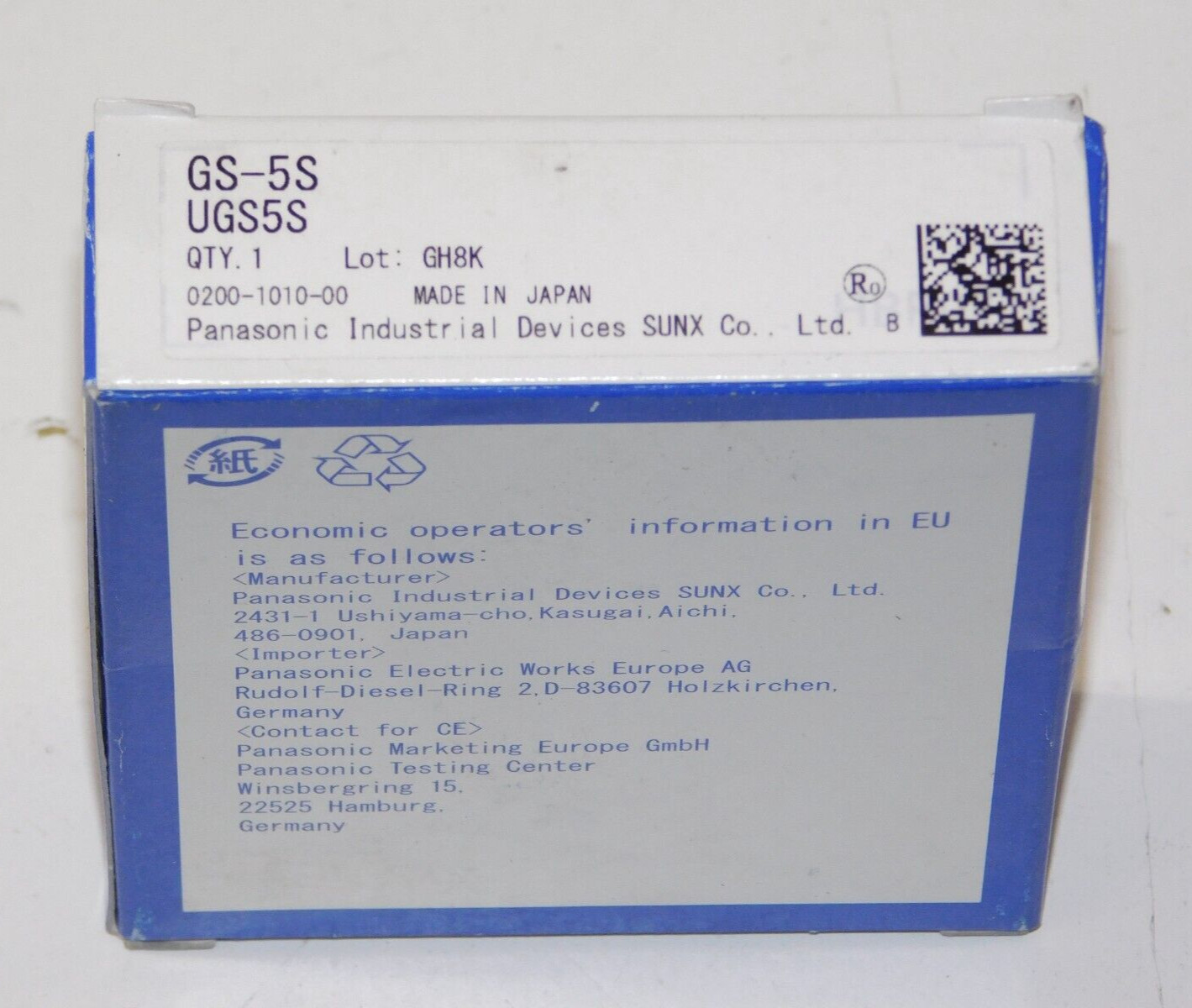 New Panasonic GS-5S SunX Cylindrical Inductive Proximity Sensor Head Switch Unit