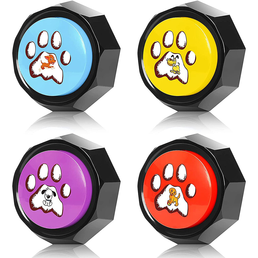 Set of 4 Pet Dog Cat Training Bell Puppy Potty Training Feeding Bells Funny Toys