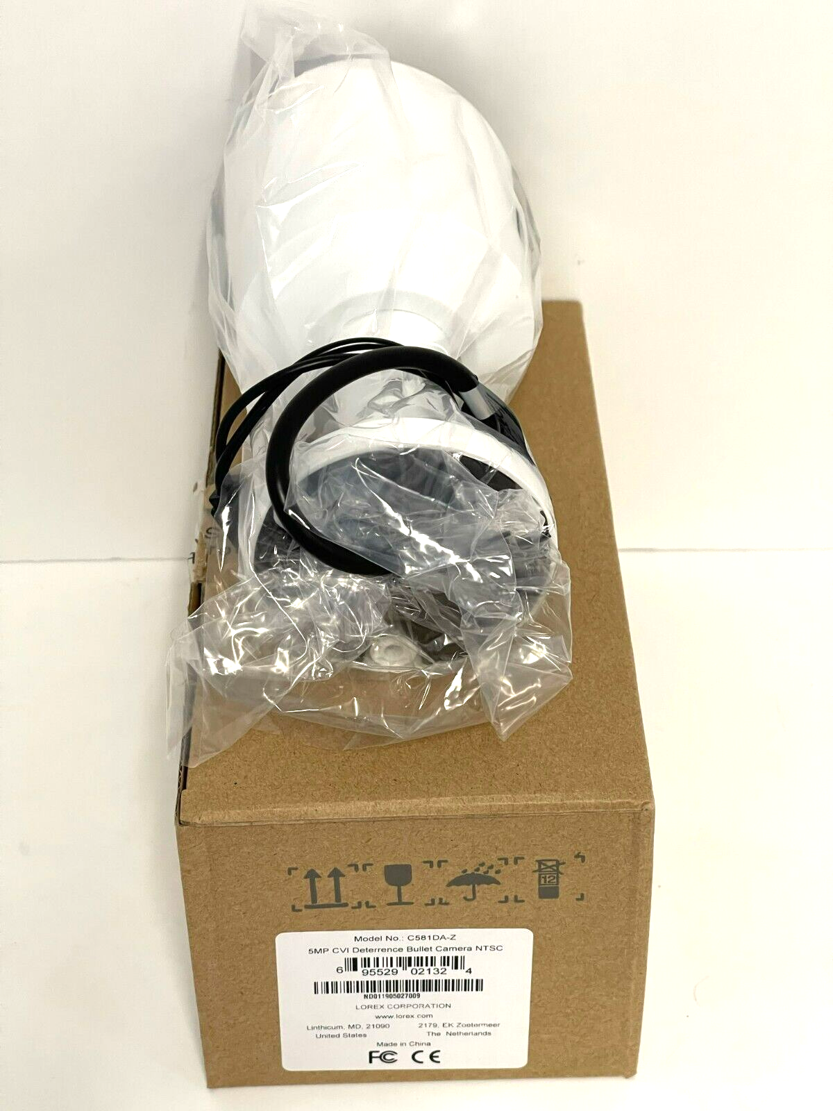 Lorex C581DA 5MP HD Active Deterrence Bullet Security Camera, New