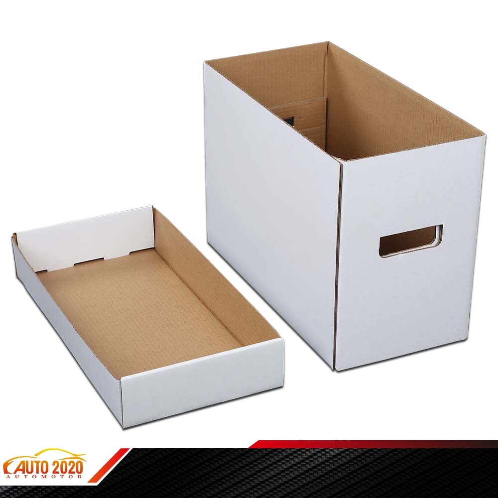 3X Short Comic Book Storage Boxes Holds 150 175 Stackable Archival Cardboard New
