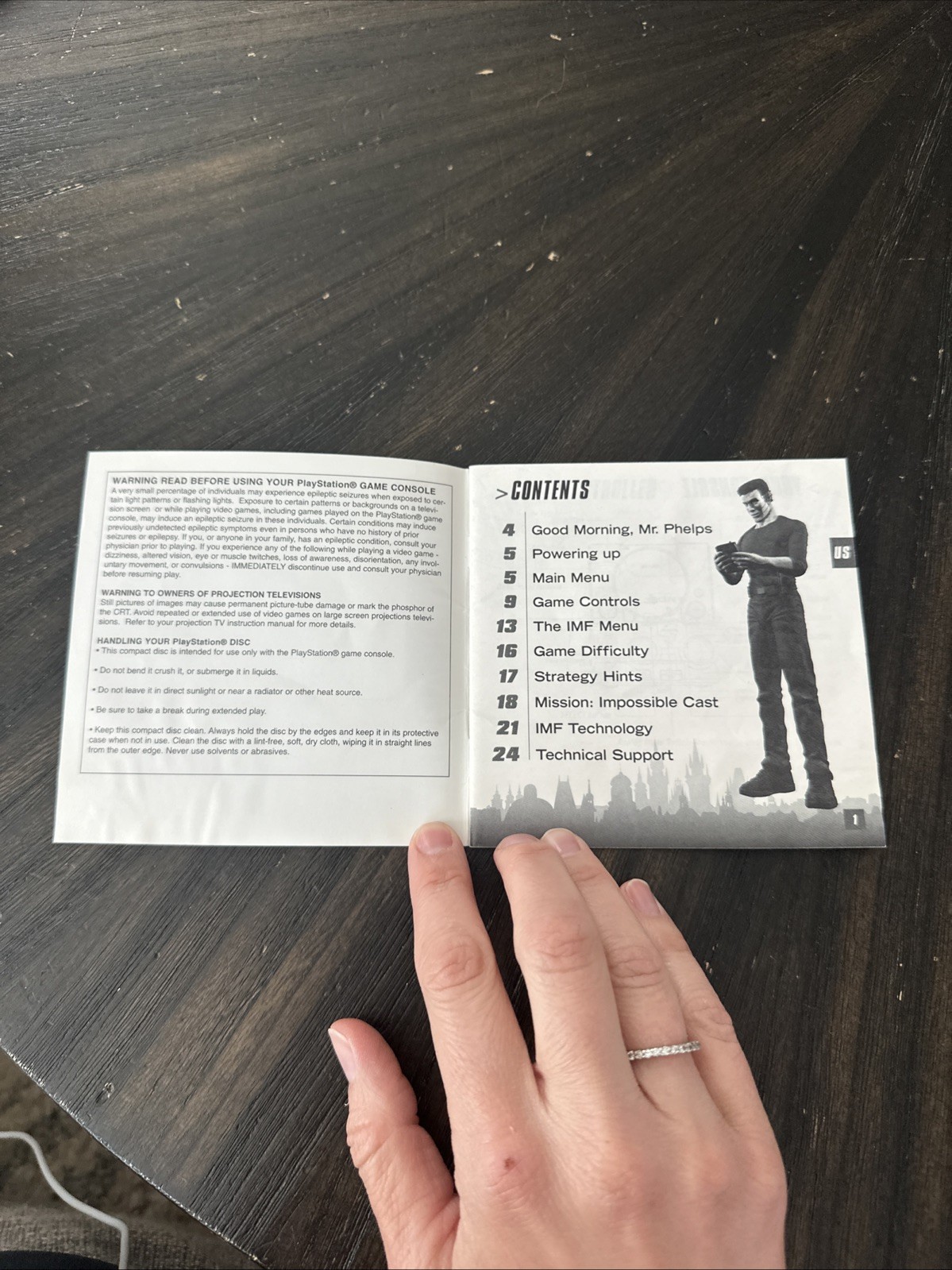 PlayStation 1 PS1 Manual Only Mission: Impossible