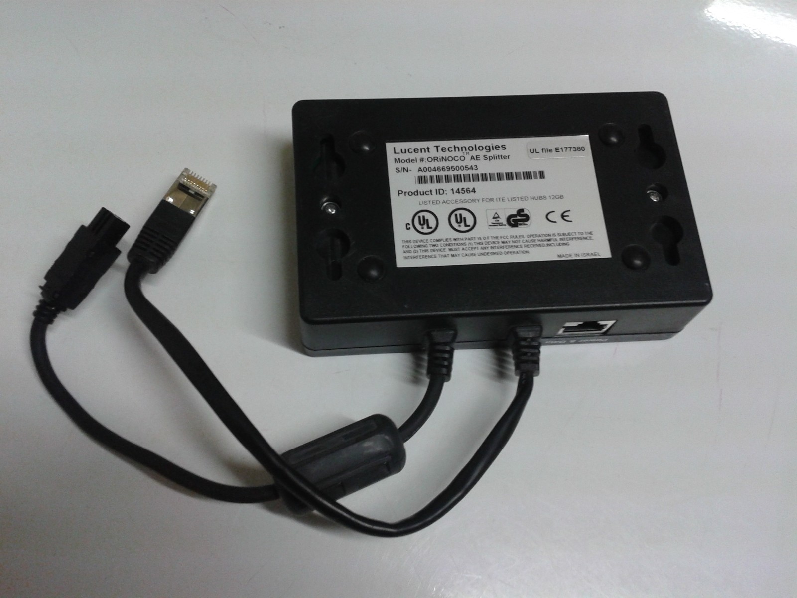 Set -Lucent Wireless Access Point WP-IIE & ORiNOCO AE Splitter +2WiFi cards USED