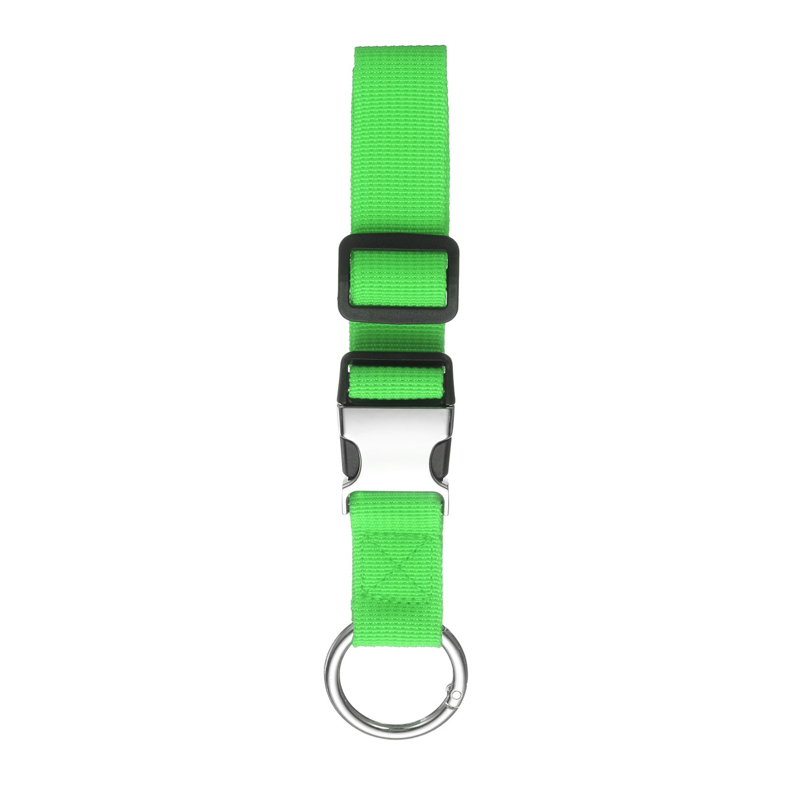 Add A Bag Luggage Straps with Spring O-Ring and Metal Buckle, Fluorescent Green