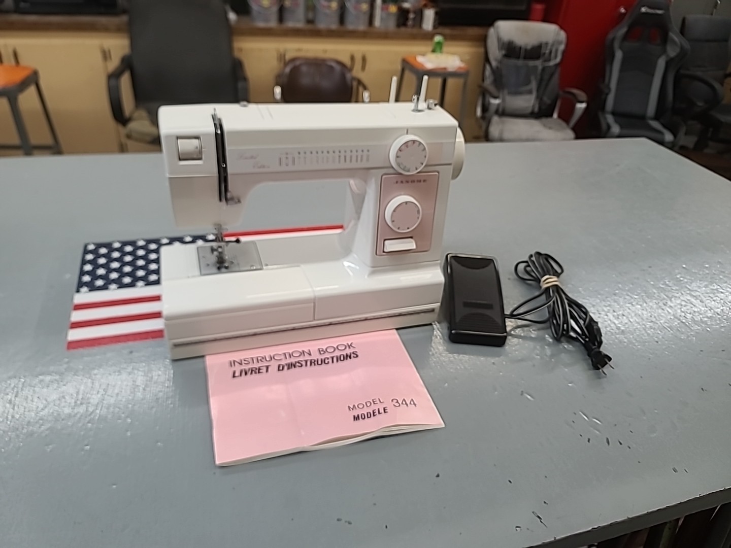 Janome Model 344 Limited Edition Sewing Machine Professionally Serviced "NICE"