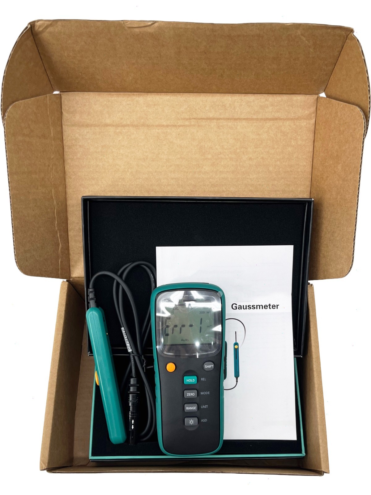 AC DC Magnetic Field Meter Tester with Range 2mT~3000mT Class 1 Modbus Protocol