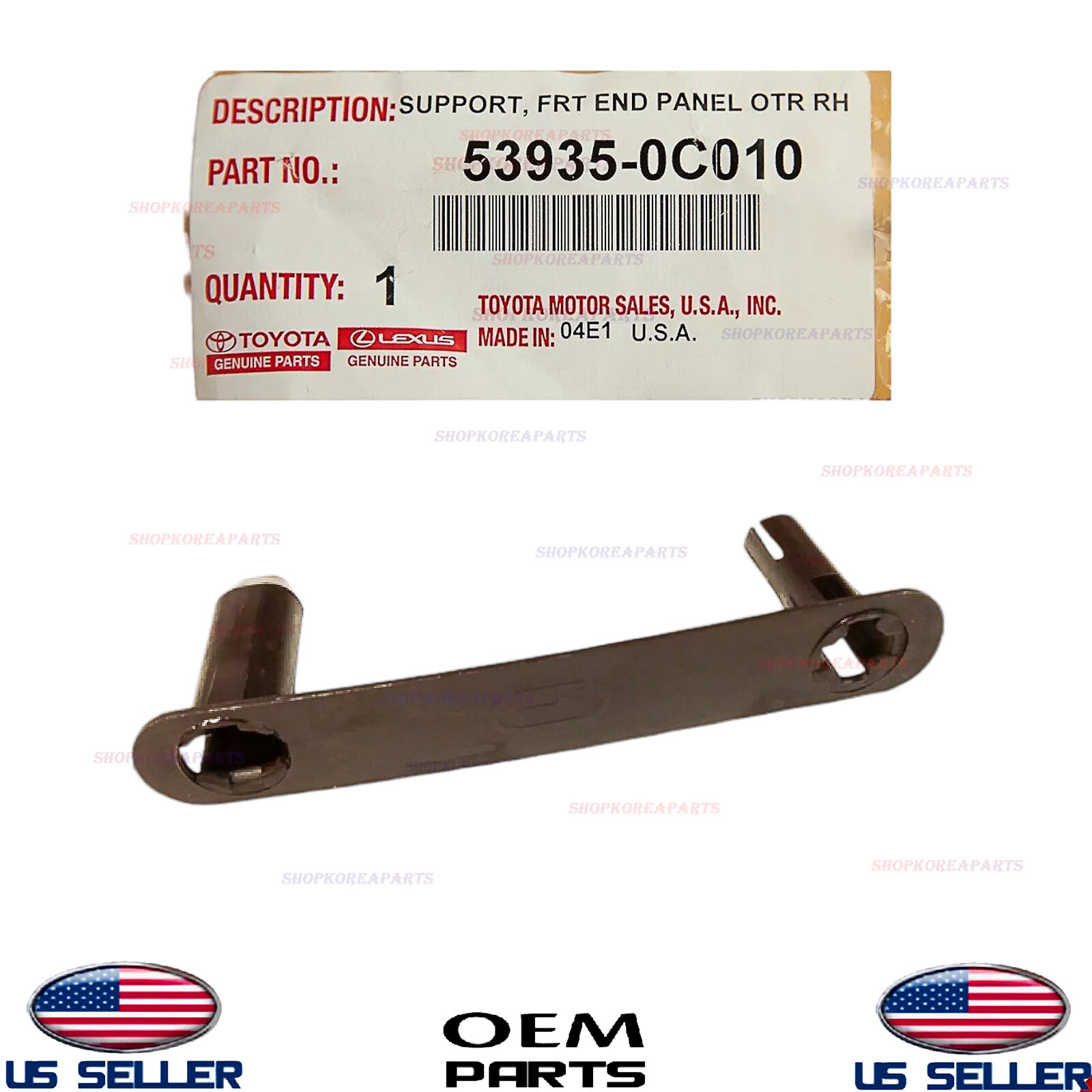 Genuine OEM Front Fender Extension Panel Plastic Clip 08-22 Sequoia 07-13 Tundra