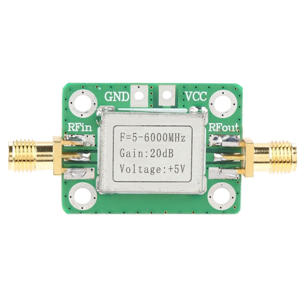5M~6GHz RF Broadband Signal Amplifier Power Amplifier Gain 20dB&Shielding Shell↑