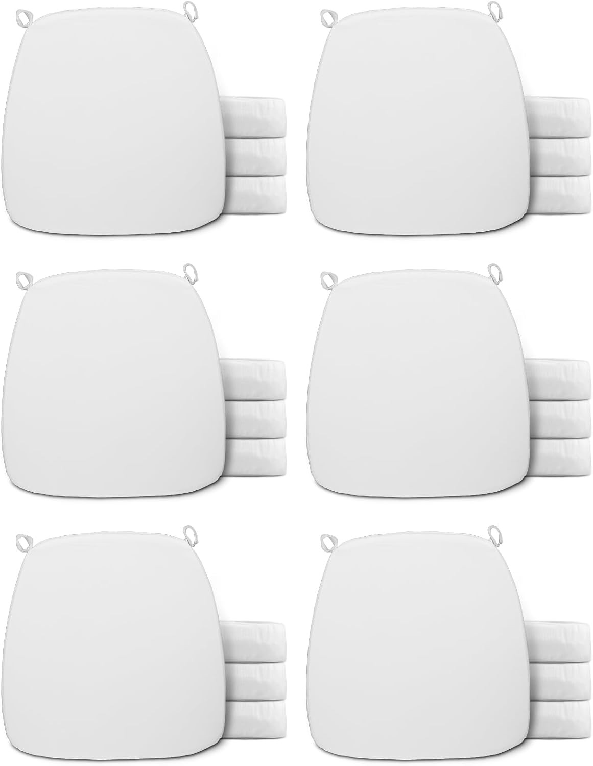 Spiareal Chiavari Chair Cushion 15x15 Inch Memory Foam 24 Pcs