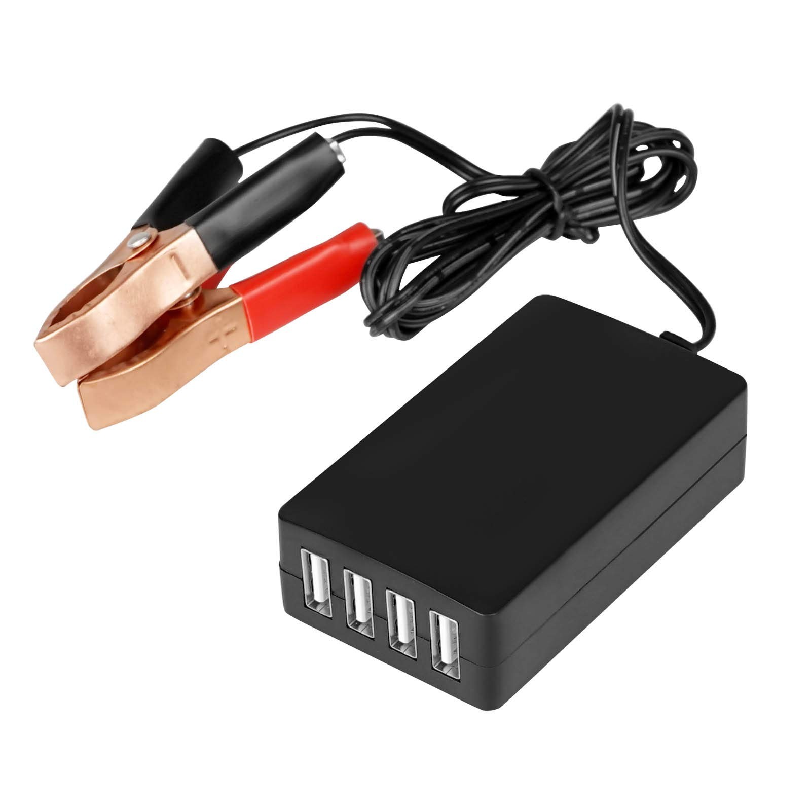 DC Converter with Battery Clip 12V 24V to 5V 8A USB Power Adapter Buck Regulator