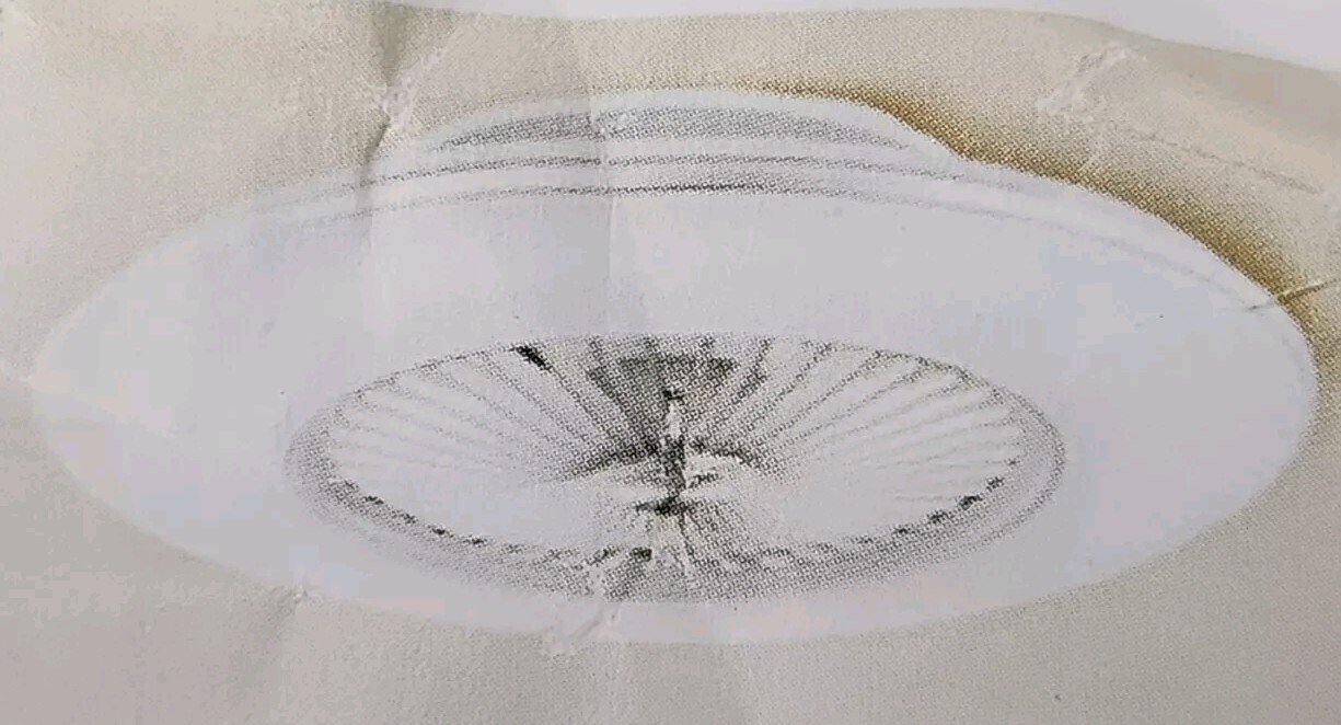 NEW Fszdori Ceiling Fan w/Light 20" 6 Speed Dimmable Light F098 White