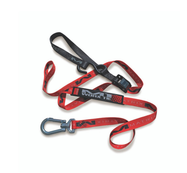 Matrix Concepts M1 1.0 1" Worx Tie Down Set of 2 Pair Red Bike Motorcycle ATV
