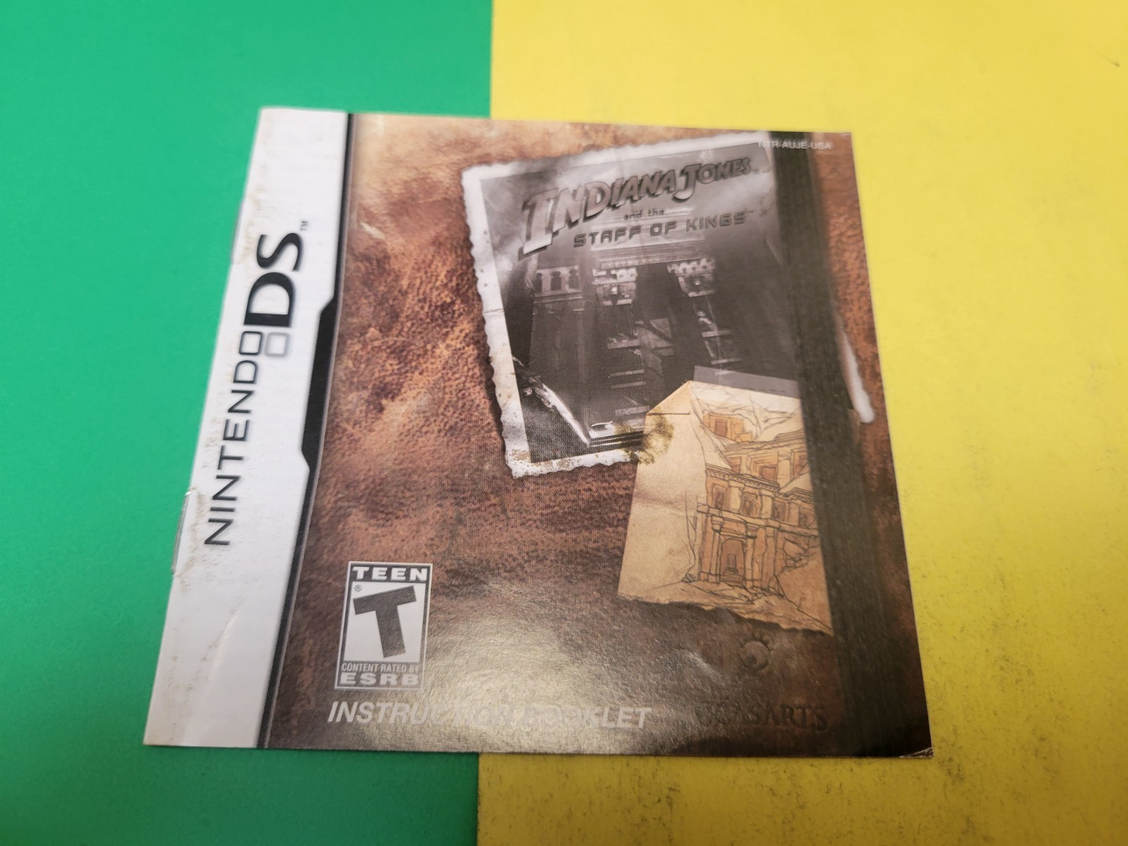 indiana jones staff of kings ds Nintendo manual Only