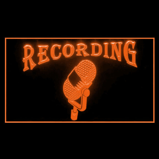 140006 Recording On The Air Radio Media Studio Display LED Light Neon Sign