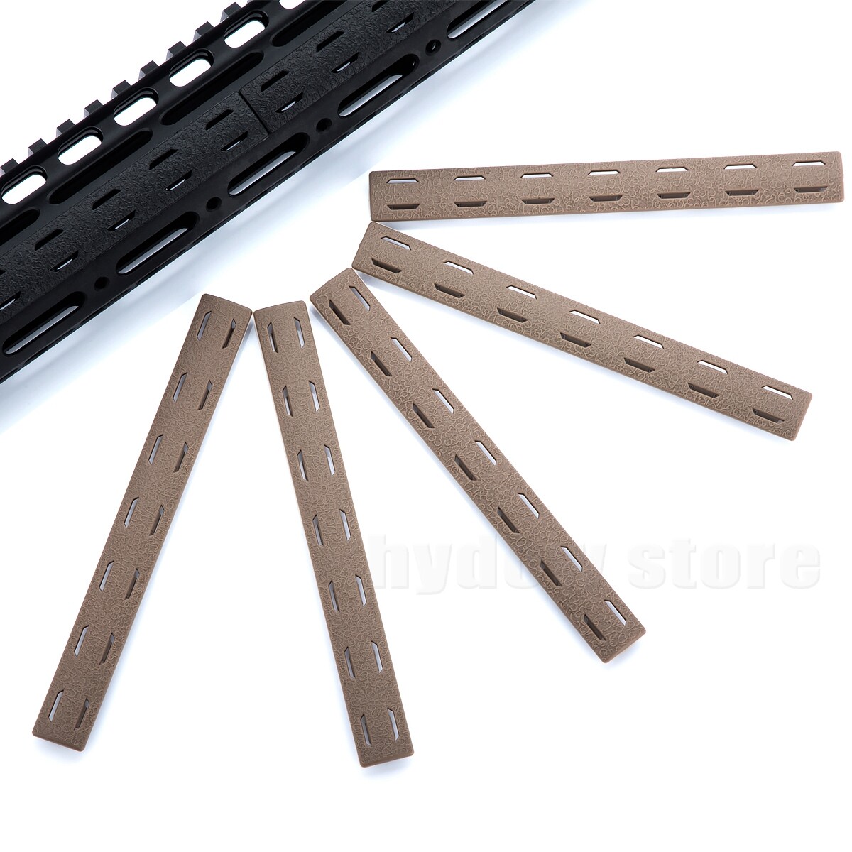 5 PCS 5.5" M-lok Protector Resistant Plastic Rail Cover for Mlok System