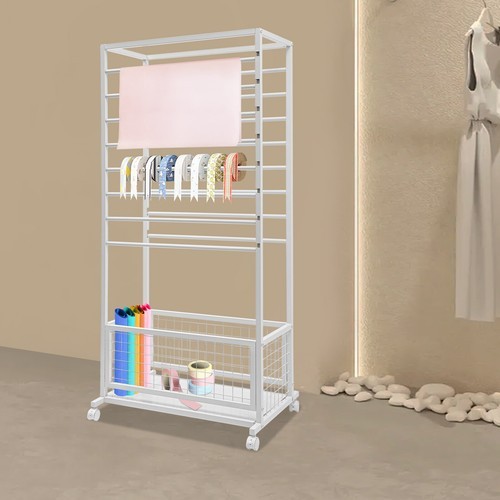 16-Layer Storage Rack - Floor Standing Organizer for Ribbons and More