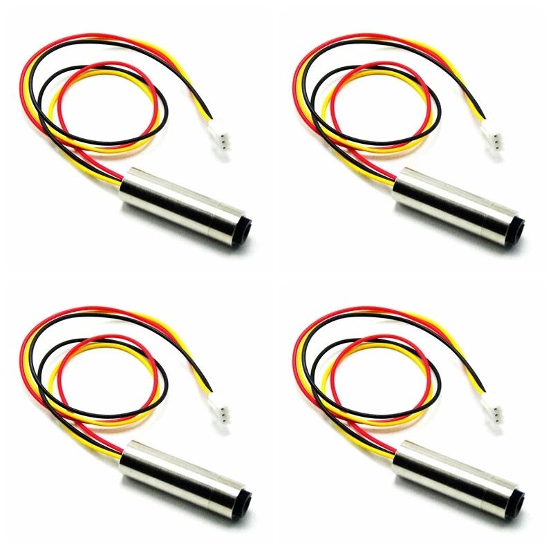 4pcs Adjustable Focusable 650nm 5mW Red Laser Dot Module With TTL 0-15KHZ