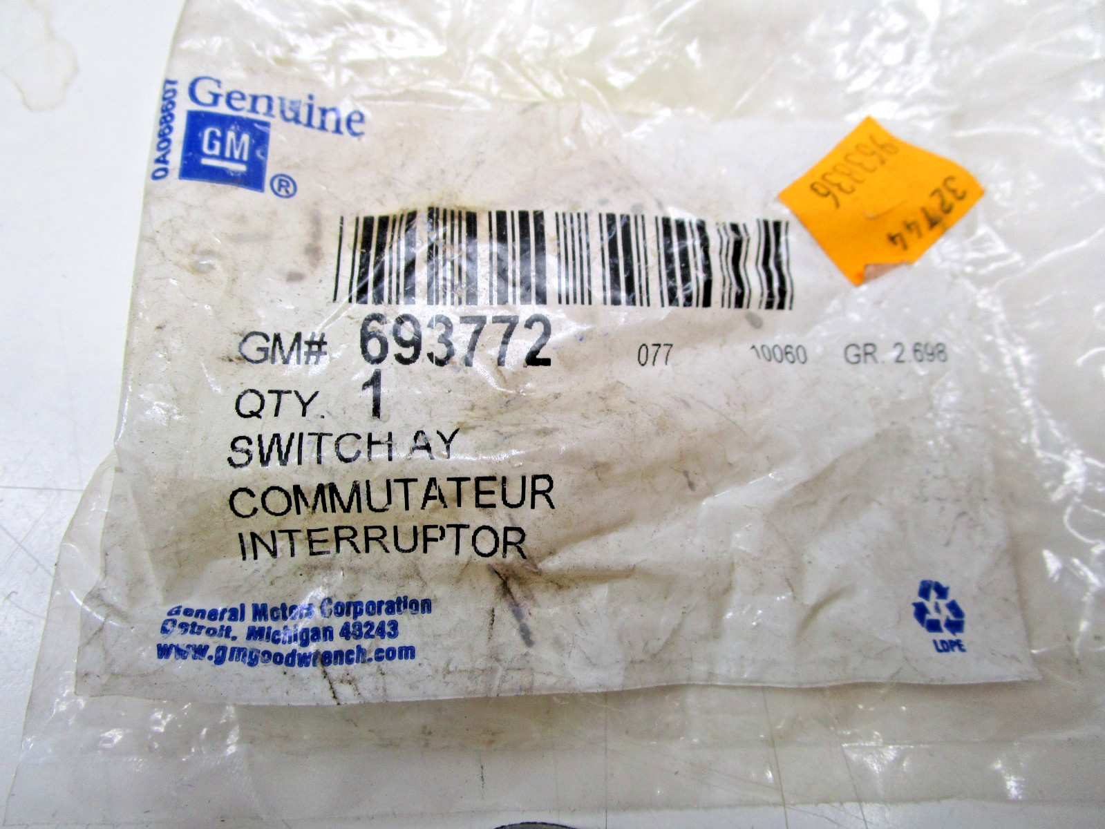 GM 693772 Switch
