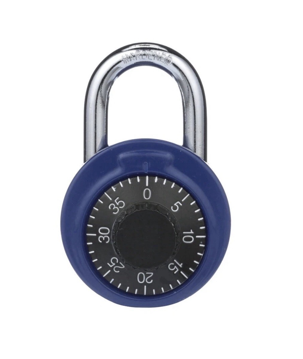 BRINKS 47mm Combination Lock Padlock 7/8 inch Standard Security • Blue 2 Pack