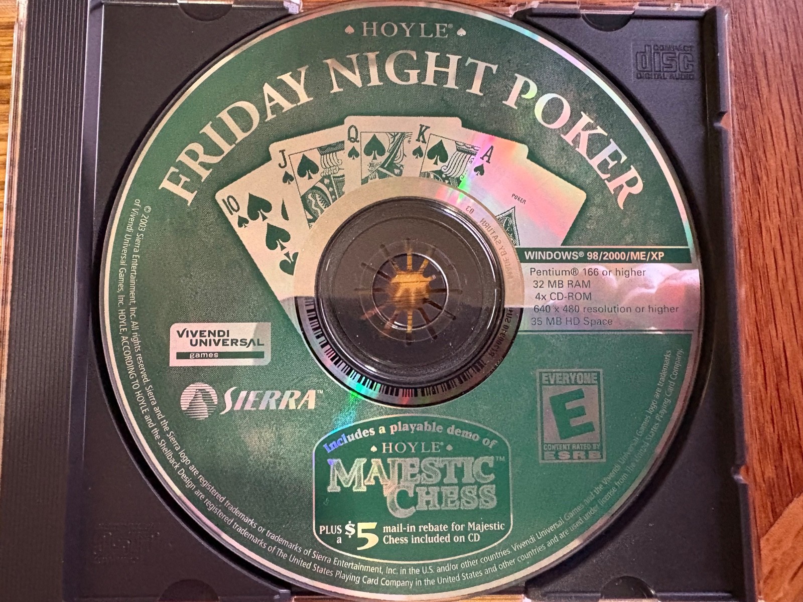 Vivendi International Games Hoyle Friday Night Poker Software in Jewel Case