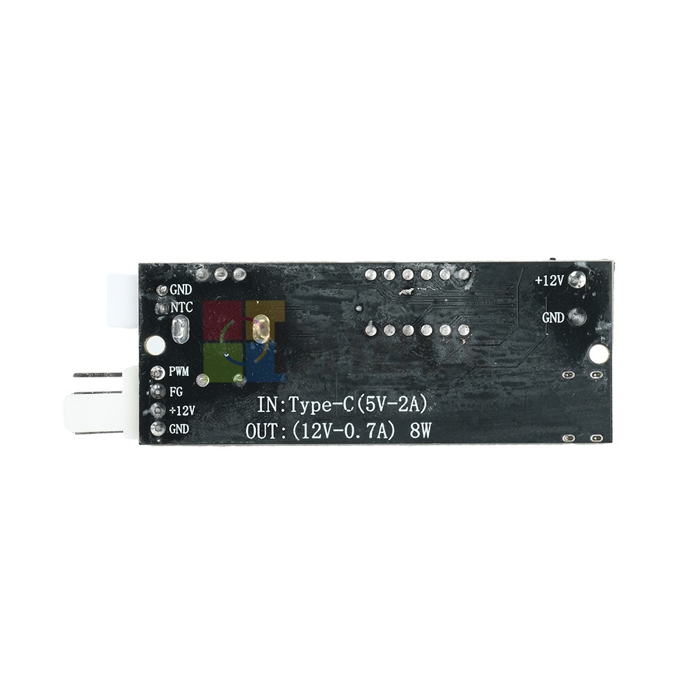 5V 12V 5A 4-Wire PWM Fan Speed Control Module Smart Temperature Control +Display