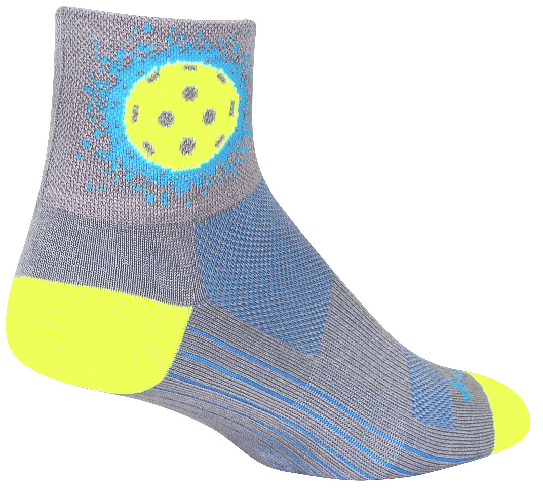 Socks - SockGuy - Pickle Nova Gray L/XL 3" Classic Cycling/Running NEW