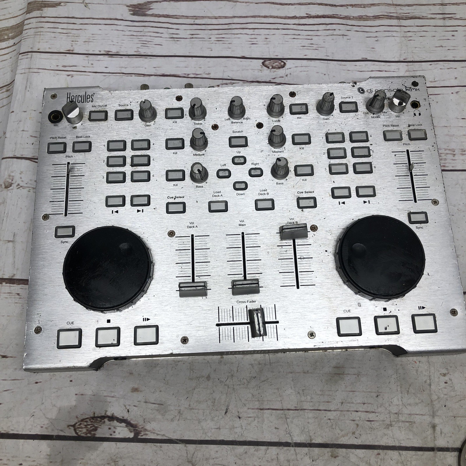 Hercules Dj Console Rmx Dj Controller 4-in/4-out Audio Interface Untested Parts