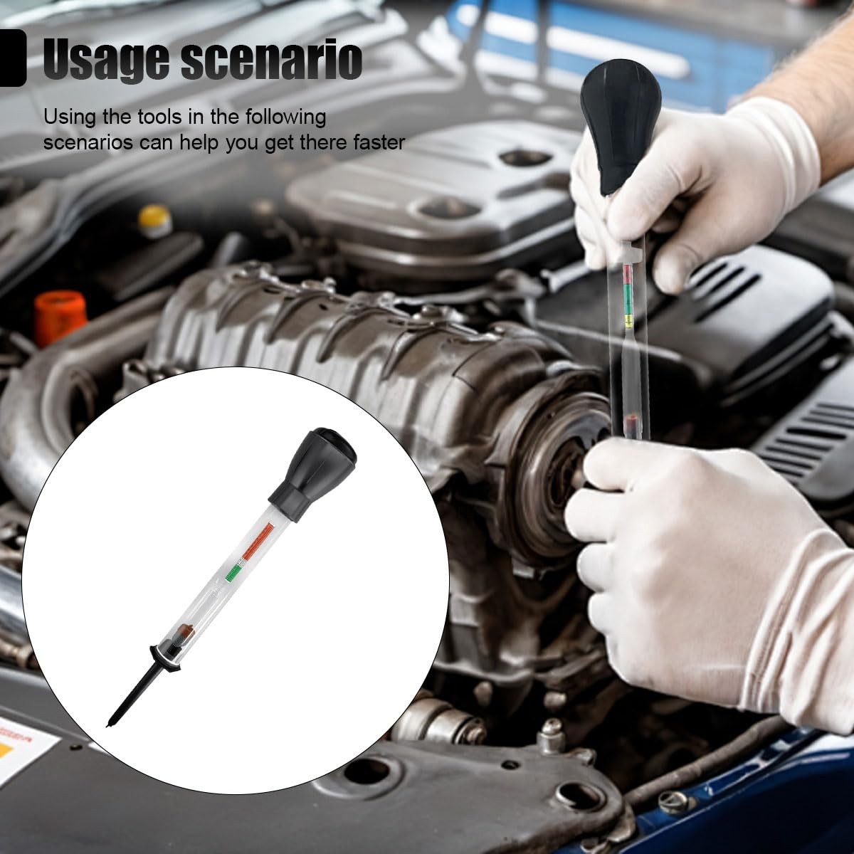 Car Battery Hydrometer Tester Precision Density Meter Diagnostic Tool